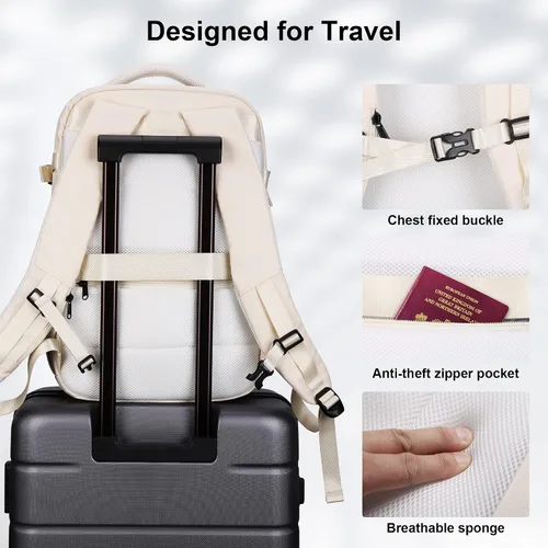 Miniatura 7 de HOMIEE Spirit Airlines - Mochila de viaje de 18 x 14 x 8 pulgadas, bolsa para artículos personales, equipaje de mano debajo del asiento, aprobada