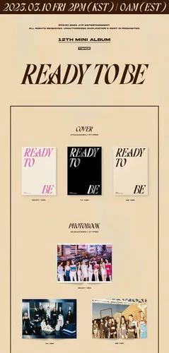 Miniatura 2 de TWICE - LISTO PARA SER (12º Mini Álbum) CD+Beneficio de Pre-Pedido+Póster Plegado (HASTA ver.)