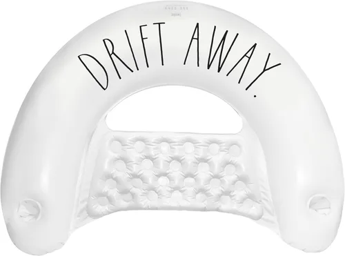Miniatura 8 de Coconut Float Tumbona Rae Dunn x Chill – ¡Nuevo! Bee Happy Theme – Silla inflable multiusos para adultos – Versátil para montar en fiestas de verano