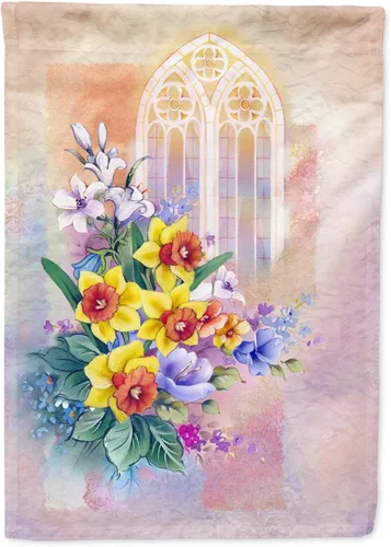 Miniatura 89 de Caroline's Treasures APH8805CHF - Bandera religiosa de la Virgen Madre María para el porche grande, con manga para porche, pancarta decorativa