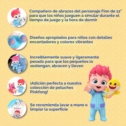 Miniatura 5 de Pinkfong Bebefinn Juguete de Peluche - 12" (30cm) Muñeco de Peluche Peluche Suave y Tierno para Niños Pequeños Juguete Bebefinn Perfecto