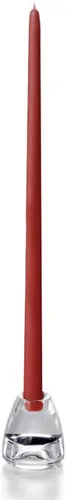 Miniatura 45 de yummi Velas cónicas color rosa claro de 12 pulgadas, 12 por paquete