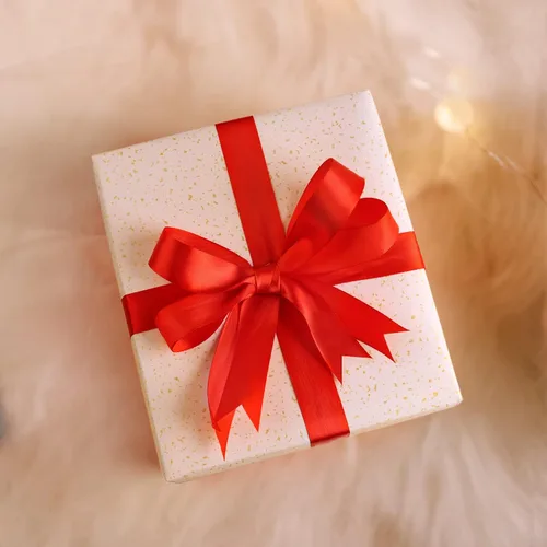 Miniatura 5 de SHOWIN - Cinta de satén roja de doble cara, 1 pulgada x 25 yardas continuas, cinta roja de satén para envolver regalos, decoración de boda y ramos