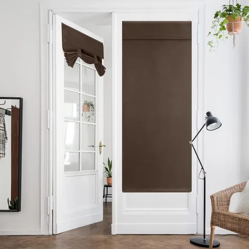 Miniatura 91 de HOMEIDEAS Cortinas Opacas para Aula para Puerta Principal, Cubierta de Ventana de Puerta de Aula, Persianas de Privacidad con Aislamiento Térmico