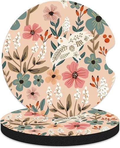 Miniatura 9 de Posavasos de automóvil para portavasos de automóvil, paquete de 2 posavasos antideslizantes universales de goma para mujeres y hombres, accesorios
