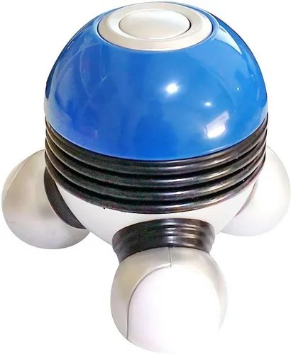 Mini masajeador de mano – Potentes vibraciones de masaje para alivio muscular y relajación, masajeador corporal vibratorio portátil con luz LED para