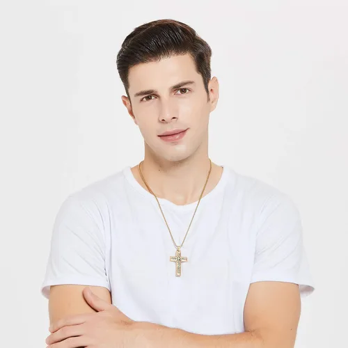 Miniatura 6 de Collar de letras doradas con cadena de acero A-Z regalo de cumpleaños para hombres mujeres niños niñas collares con colgante Metal
