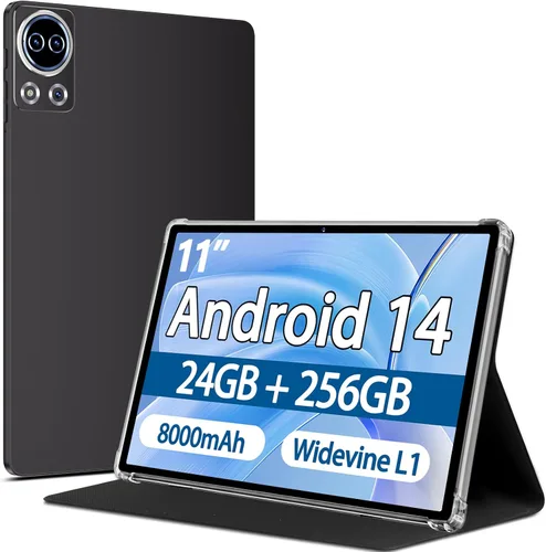 Miniatura 9 de Tablet Android 15 con teclado y ratón, 20 GB de RAM + 128 GB de ROM (expandir a 1 TB), tabletas Octa-Core de 10.1 pulgadas con WiFi 6, cámara dual