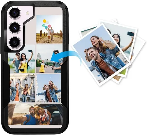 Miniatura 57 de Funda protectora personalizada para Samsung Galaxy S22 Ultra 5G (versión 2022), funda protectora de doble capa resistente con múltiples fotos, a