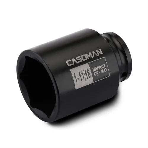 Miniatura 26 de CASOMAN Enchufe de impacto de 6 PT de 1/2" x 1.378 in de profundidad, CR-MO, 1/2 pulgada de transmisión de 6 puntos para una fácil extracción