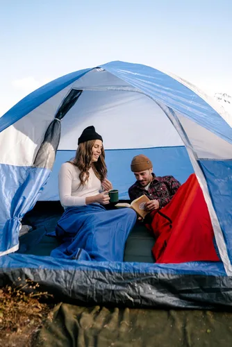 Miniatura 8 de Stansport Sleeping-Bags Stansport Fleece Sleeping Bag Rojo