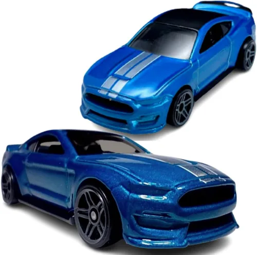 Miniatura 2 de Hot Wheels Ford Mustang Shelby GT500 2020, [azul] 248/25 Muscle Mania 1/10