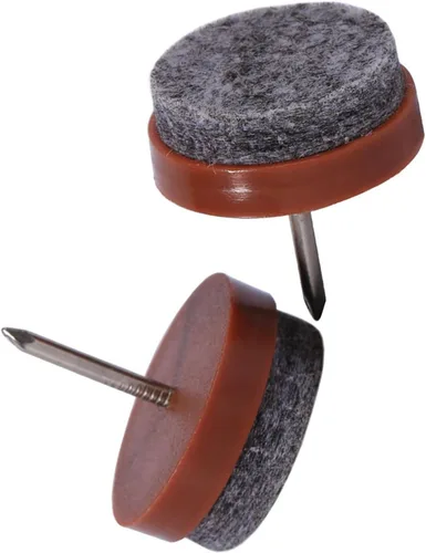 Miniatura 8 de Almohadillas redondas de fieltro resistentes para muebles, protectores de piso de madera dura para silla, mesa, escritorio, armario, sofá, sofá