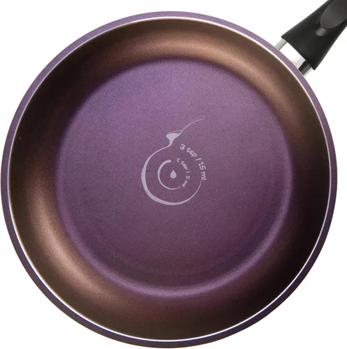 Miniatura 10 de TECHEF - Colección Art Pan, Olla de sopa con tapa de cristal, fabricada en Corea (2 cuartos de galón) Morado