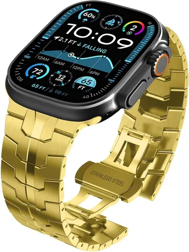 Miniatura 24 de Correa de acero inoxidable WINGLE para Apple Watch Band Ultra 3/2/1 Banda Ultra 49mm 46mm 45mm 44mm 42mm Series 11/10 SE 3/2/1 para hombres, bandas