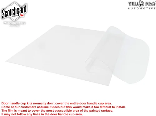 Miniatura 3 de YelloPro - Protector de pintura transparente para manija de puerta 3M Scotchgard antiarañazos, protector de pintura para Jeep Wrangler 2Dr 4Dr SUV