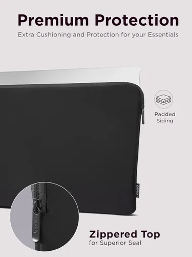 Miniatura 3 de Lenovo Funda básica para laptop de 11 pulgadas para notebook/tablet, compatible con MacBook Air/Pro, material de neopreno, forro polar suave