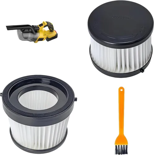 Paquete de 2 filtros HEPA de repuesto DCV5011H DCV501HB, compatibles con aspiradora de mano inalámbrica DEWALT de 20 V, lavable y reutilizable
