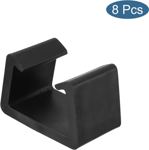 Miniatura 4 de PATIKIL Clips para muebles de patio, paquete de 8 abrazaderas de mimbre para muebles de ratán, sujetadores de silla de conexión fija para jardín al