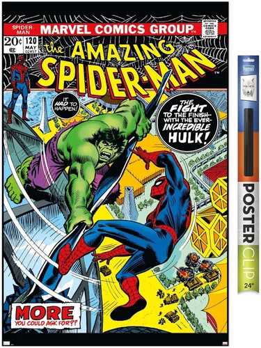 Miniatura 17 de Marvel Comics Amazing Spider-Man #120 - Póster de pared, 22.4 pulgadas de largo x 14.7 pulgadas de ancho, versión enmarcada en caoba Versión