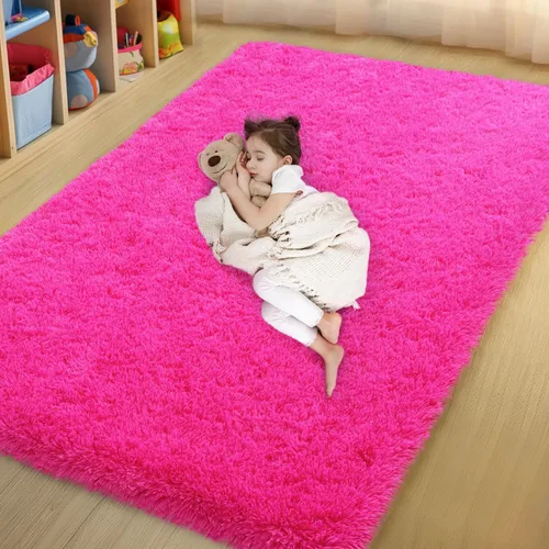 Miniatura 22 de qulint Alfombras de área de 5 x 7 pies para sala de estar, alfombra suave y esponjosa para dormitorio, alfombra de habitación de niños grandes, Gris