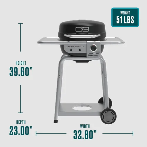 Miniatura 10 de Charbroil Bistro Pro - Parrilla de gas para espacios pequeños y patios, color negro - 25302161
