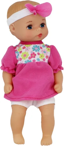 Miniatura 2 de Baby's First Bathtime Baby Softina en Rosa y Floral Jumper con Diadema a Juego y Piel con Sensación Tan Real - Seguro para Niños de 1 Año en Adelante