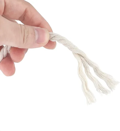 Miniatura 4 de joycraft Cuerda de macramé, cuerda de algodón color off white, 6 mm x 32 yardas de cuerda de algodón natural color blanco, cuerda de algodón
