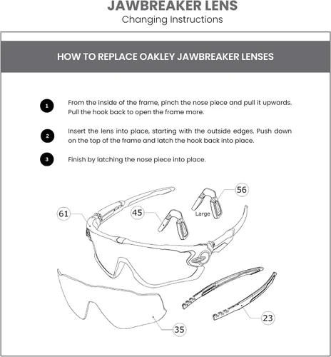 Miniatura 5 de OAKLEY Original Jawbreaker Replacement Lenses For Men For Women+ Bundle Microfiber Pouch -FRAMES NOT INCLUDED