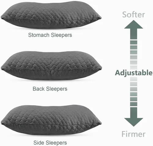 Miniatura 2 de CHxxy Almohada para dormir de lado para el alivio del cuello y los hombros, diseño ergonómico, almohada de firmeza media, almohadas de tamaño queen