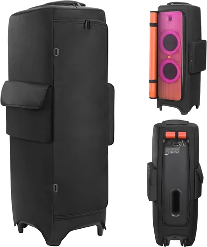 Miniatura 10 de Funda para altavoz compatible con JBL PartyBox 120/PartyBox 110, funda protectora a prueba de polvo con parte inferior abierta (sin velcro)