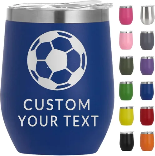 Miniatura 12 de Vaso de vino personalizado para mujer con tapa, grabado personalizado, aislados, de acero inoxidable, texto al vacío, regalos para café, vino, plata