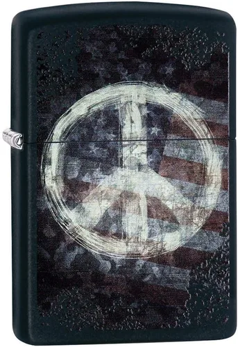 Miniatura 13 de Zippo encendedores con la bandera de EE. UU. Cromado