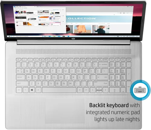 Miniatura 3 de HP Laptop 2023 17, pantalla táctil HD+ de 17.3 pulgadas, procesador Intel Core i7-1355U, 64 GB de RAM, SSD de 2 TB, cámara web, HDMI, teclado