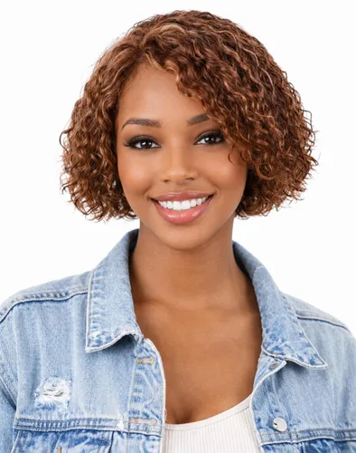 Miniatura 9 de Peluca de cabello humano rizado profundo de 12 pulgadas para mujer, peluca de encaje frontal sin pegamento, cabello Remy brasileño rizado Jerry