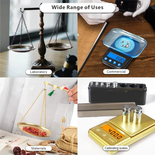 Miniatura 6 de UNIWEIGH Juego de pesas de calibración, 7 piezas de 1 a 2.12 oz, kit de pesas de calibración de gramos, peso de prueba pequeño para básculas