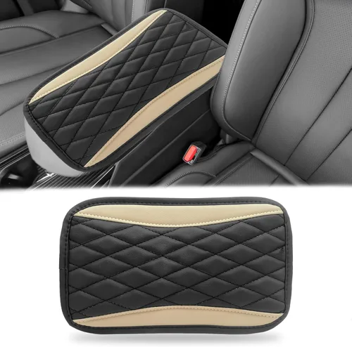 Miniatura 14 de Funda universal de cuero impermeable para consola central de automóvil, protector de caja de asiento para reposabrazos, accesorios de decoración
