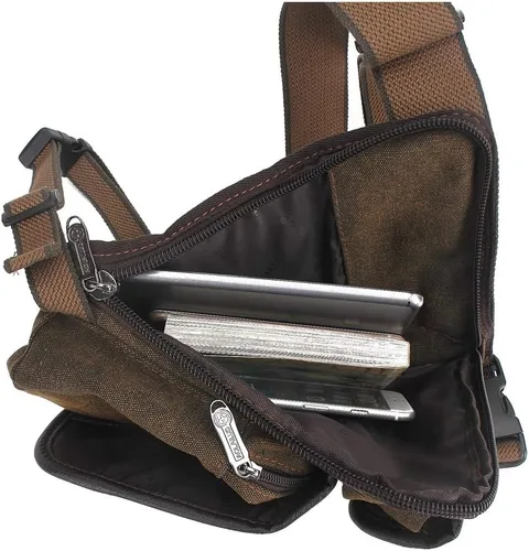Miniatura 4 de Riñonera táctica para hombre con caída en el muslo, riñonera militar para motociclistas, con múltiples bolsillos, para viajes, senderismo, escalada