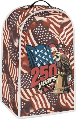 250 Years of America - Cubierta para batidora de cocina, encimera de playa, electrodomésticos, cubierta antipolvo, decoración de cocina, protector