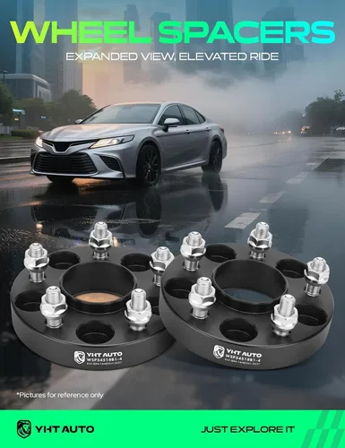 Miniatura 2 de YHTAUTO 5x4.5 Espaciadores de Rueda 1 Pulgada Centrados en Buje, Compatibles con Modelos Nissan e Infiniti, Altima, GTR, G35, M56, Q50 5x114.3 mm