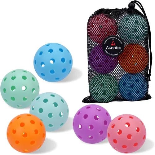 Miniatura 20 de Pickleball Balls 6 Pack 12 Pack- 40 Holes Outdoor Pickleball with Bag, Perfectly Balanced, High Bounce, Crack-Resistance，USAPA Standard - Multiple