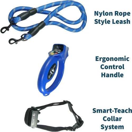 Miniatura 6 de Correa electrónica segura para entrenamiento de perros con modo automático, control remoto ergonómico, sensibilidad ajustable, collar sin tirones