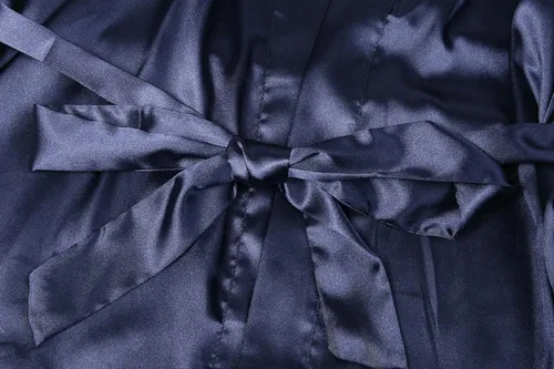 Miniatura 4 de Bata de boda para mujer, para novia, dama de honor, corta, de satén, kimono, batas de seda para prepararse, fiesta nupcial