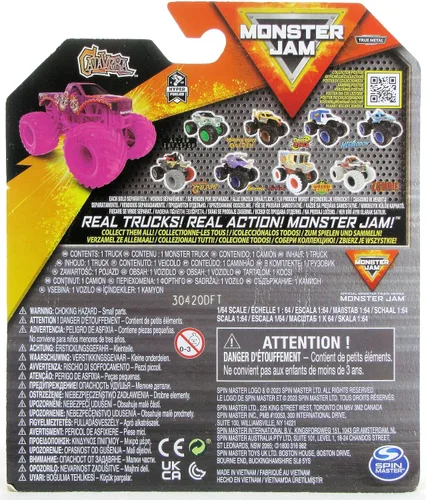 Miniatura 3 de Monster Jam 2023 Spin Master 1:64 Camión Diecast Series 31 Hyper Fueled Calavera