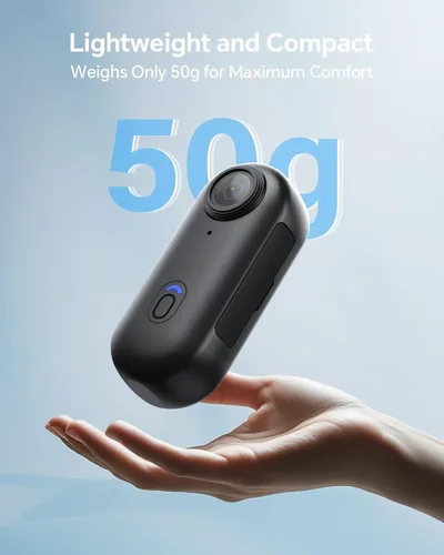 Miniatura 3 de BOBLOV Mini cámara corporal W4 4K, cámara portátil de 64 GB con clip giratorio de 360° y clip magnético, 120 minutos para grabación, fácil de usar