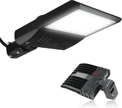 Miniatura 2 de RuggedGrade NextGen III - Luz LED para caja de zapatos de 300 W, 42,000 lúmenes, blanco brillante de 5000 K, montaje de brazo, 277-480 V, carcasa