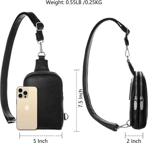 Miniatura 3 de INICAT - Bolso bandolera pequeño para mujer, hombre, adolescente y niñas, riñonera