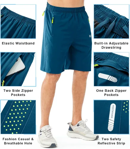 Miniatura 5 de NORTHYARD - Pantalones cortos deportivos para correr para hombres, ligeros, de secado rápido, 7, 5 o 9 pulgadas, para senderismo, deportes, gimnasio