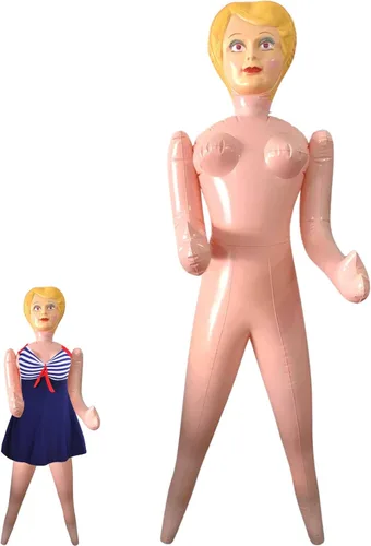 Muñeca inflable de 59 pulgadas, muñeca de maniquí inflable de cuerpo completo, decoración de Halloween para chicos, para fiestas de adultos, bromas,