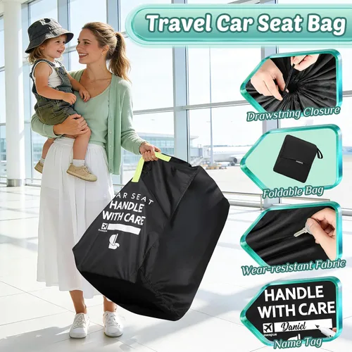 Miniatura 6 de Guiseapue Bolsa de viaje para asiento de automóvil para avión: bolsas de asiento de automóvil para viajes aéreos para todos los asientos